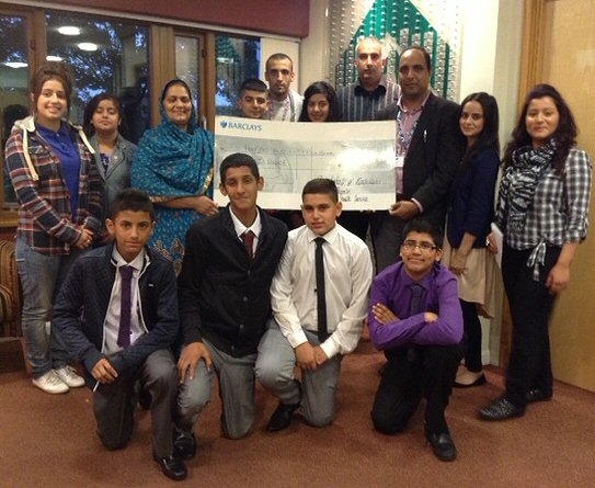 Smallbridge Library Youth Group with Youth Leader Mohammed Zarafat, Councillor Amna Mir and Councillor Aftab Hussain