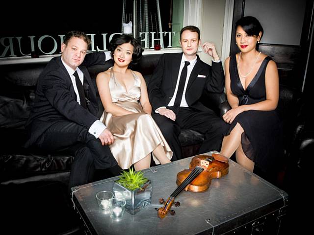 Villiers String Quartet: James Dickenson, Tamaki Higashi (Violins), Carmen Flores (Viola) and Nick Stringfellow (Cello) 