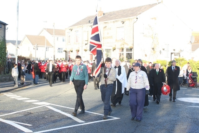 Remembrance Sunday in Wardle