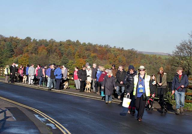 More than 30 dogs, large and small, old and young and their respective owners and families, took part in a ‘Go Walkies’ 