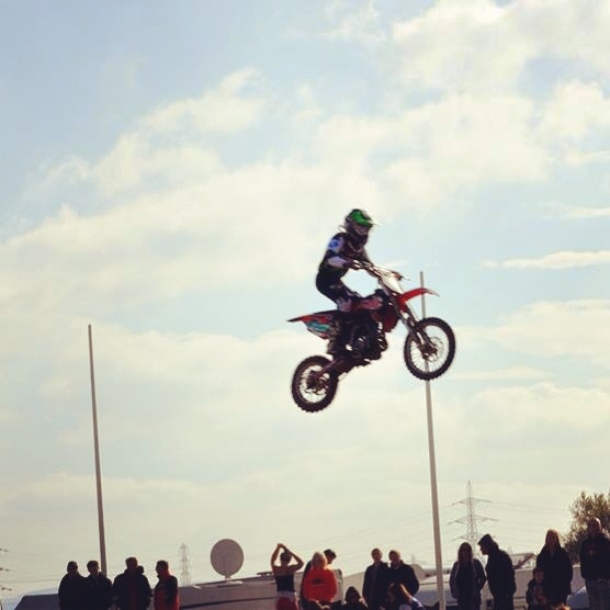 Jake Winnard using his sporting talent in Motocross