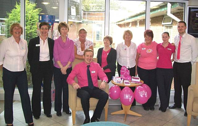 Staff at BMI The Highfield Hospital showed their support for charity Breakthrough Breast Cancer by wearing pink to raise vital funds and awareness of the disease