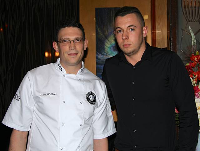 Head chef Rob Walker and Luke Kelly 