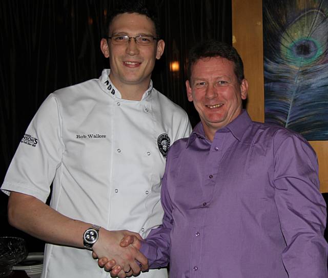 Head chef Rob Walker and Phil Haywood