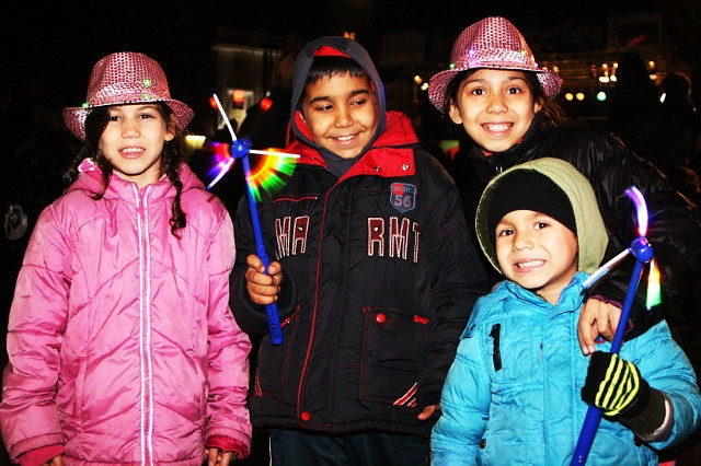 The Balaz family - Rochdale Christmas Lights Switch On