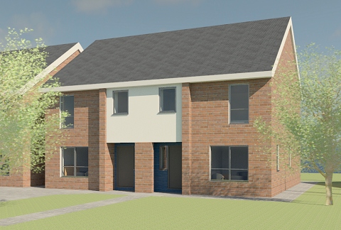 Construction work for nine new family homes for affordable rent on the corner of Ashfield Road and Milkstone Road will soon commence