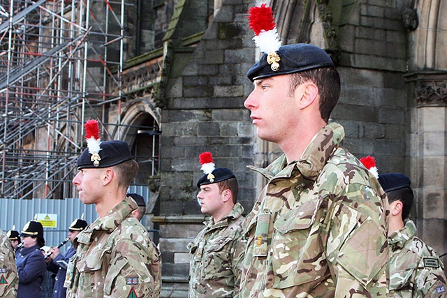 The First Battalion of the Royal Regiment of Fusiliers homecoming parade 19 November 2013
