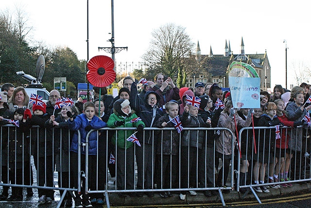 The First Battalion of the Royal Regiment of Fusiliers homecoming parade