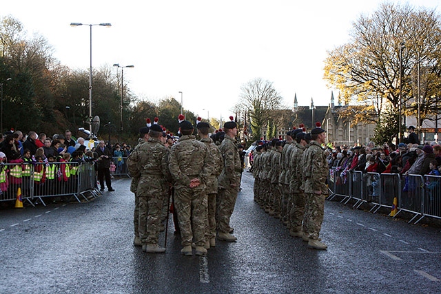 The First Battalion of the Royal Regiment of Fusiliers homecoming parade