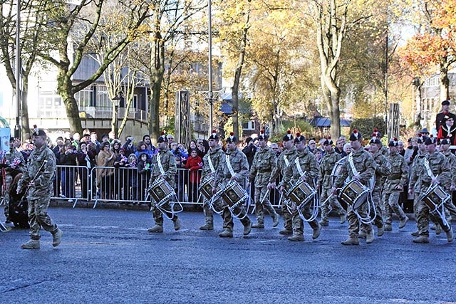 The First Battalion of the Royal Regiment of Fusiliers homecoming parade 19 November 2013
