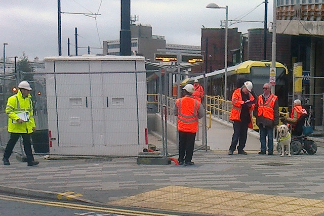 Town centre tram route inspected by Disability Design Reference Group