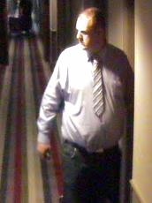 CCTV still of a man they want to speak to in connection with the thefts