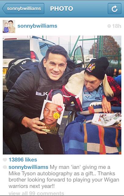 Image on Sonny Williams Instagram page