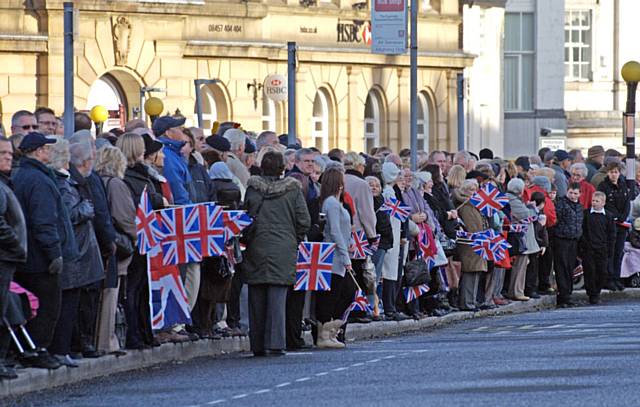 Thousands lined the route when the Second Battalion of Fusiliers returned home six years ago