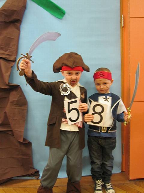 Mason and Leyton Maclean from Rochdale were the joint winners of the Pirate Fancy Dress Competition
