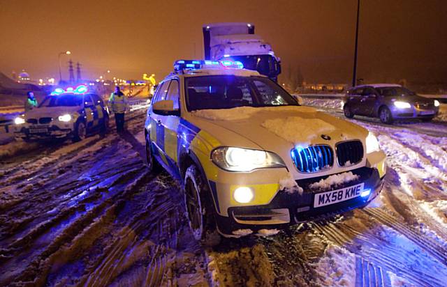 Motorway snow patrol