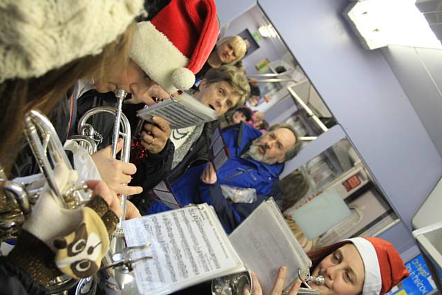 Carols on a crowded train