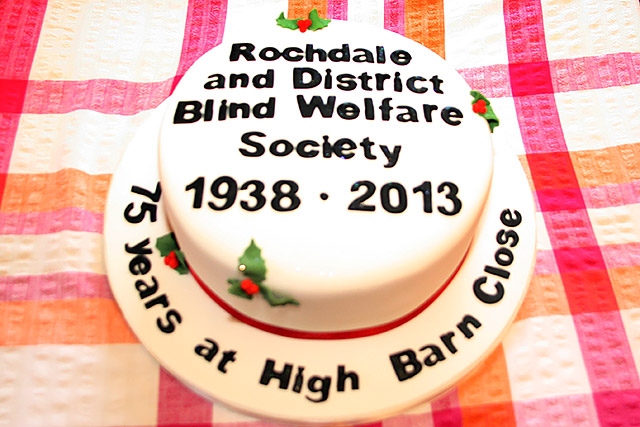 Rochdale Blind Welfare Society 75th anniversary cake