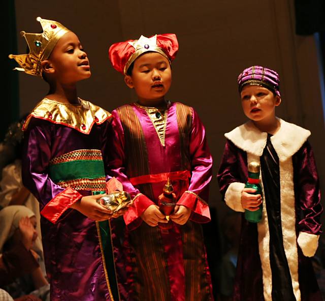 Infant Children from Hollin Primary School performed a production of Jesus’ Christmas Party