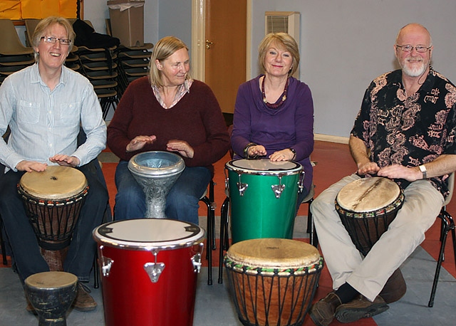 Jim Lundie, Chris Bennett, Val McDonald and Steve Hignett