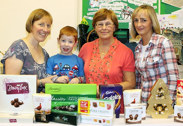 Members of St Thomas' Church help at the village fair