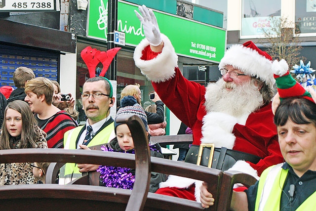 Father Christmas and his Reindeer Parade