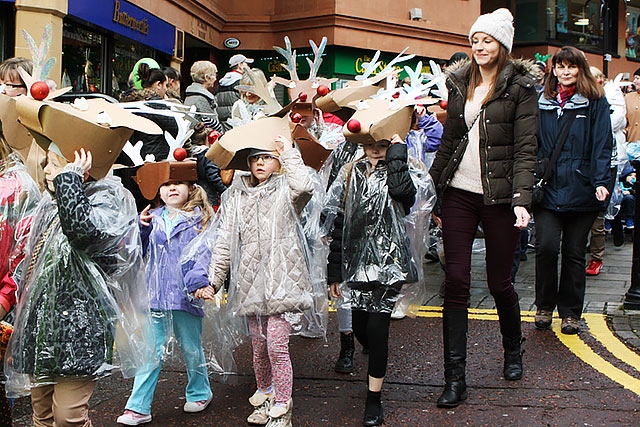 Father Christmas and his Reindeer Parade