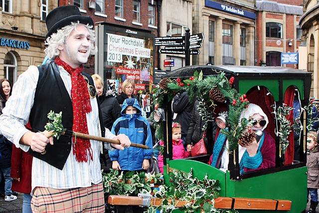 Street Theatre <br />Father Christmas and his Reindeer Parade