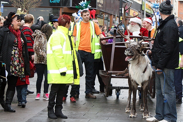 Father Christmas and his Reindeer Parade