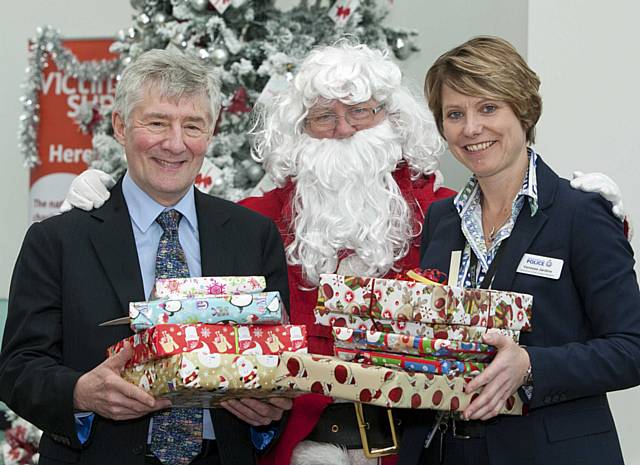 Tony Lloyd, Father Christmas and Chief Superintendent Vanessa Jardine