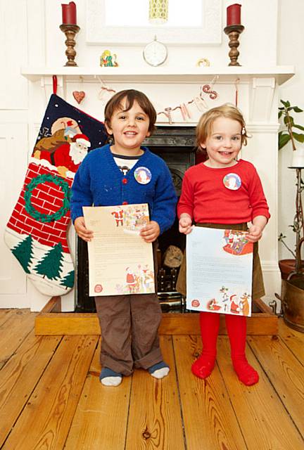 Children receive their Letter from Santa 
 

