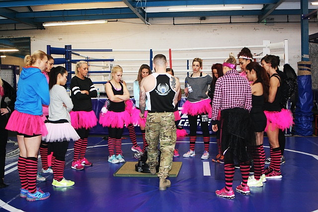 Martin Stapleton trains the Southern Team Miss Galaxy Universe competitors at the Full Contact Performance Centre