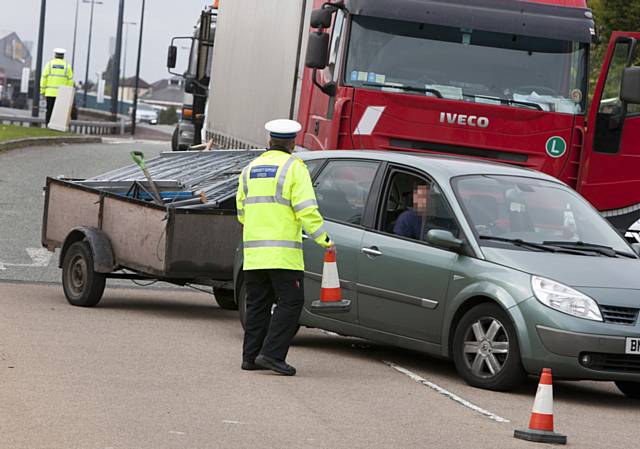 Three hundred and seventy seven vehicles were stopped and 75 people were searched today (Wednesday 13 February 2013) as part of Operation Alloy