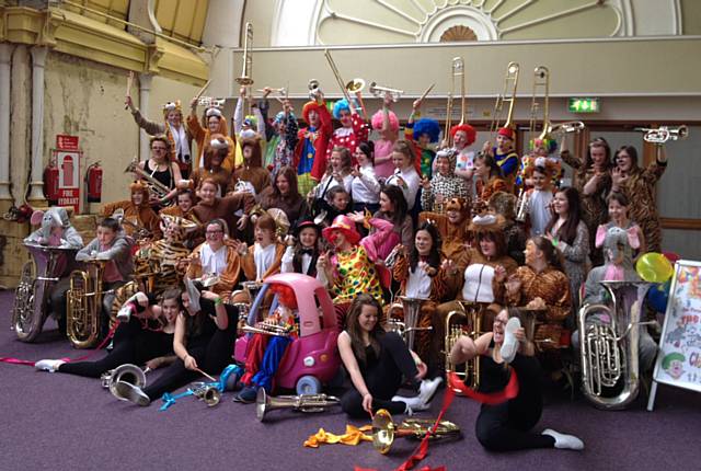 Wardle High School at the 29th Action Medical Youth Brass Band Entertainment Festival of Great Britain in Blackpool