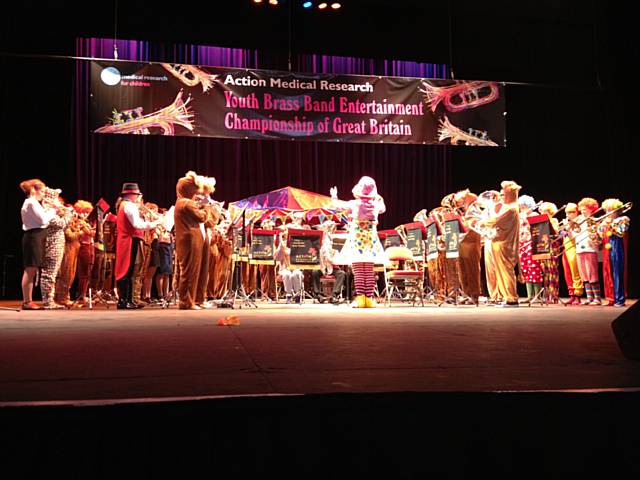 Wardle High School at the 29th Action Medical Youth Brass Band Entertainment Festival of Great Britain in Blackpool