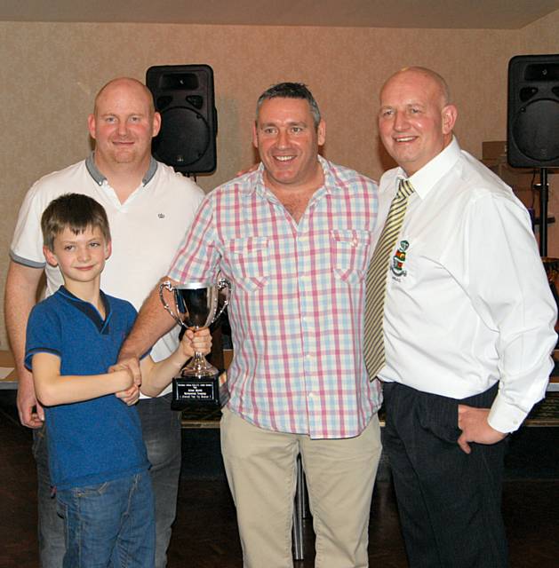 Tony Dawson Junior Club Chair, The Alan Stott Memorial Trophy presented by Alan’s son, Peter Stott to Christian McDaid and Craig Braund Open Age Chair