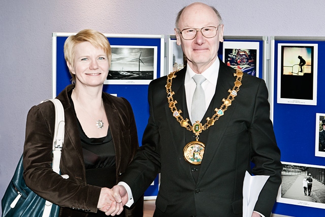 Kerry Parkes came second in the council’s You, Me and Us photographic competition - prize presented by Mayor James Gartside 