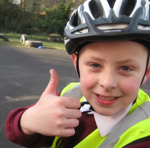 William doing Cycling Proficiency