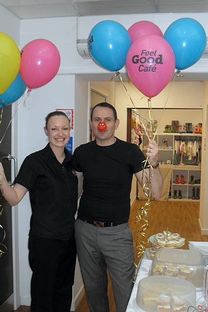 Rochdale Emporium held a charity cake sale at its Feel Good Café to raise money for Comic Relief and celebrate a year to the day since it opened its doors