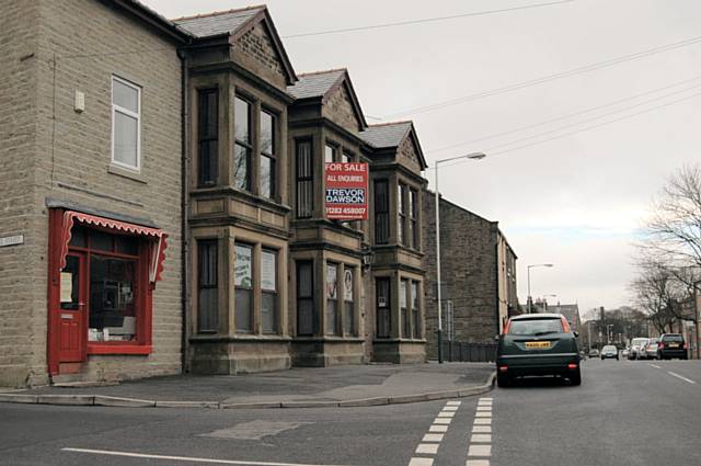 'For Sale' sign on the Mary Hindle Centre in Haslingden