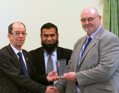 Leader of Rochdale Council Cllr Colin Lambert –presented award to Barry Mackelston on behalf of Rochdale Community Transport