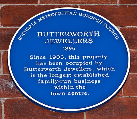 Butterworth Bros Jewellers Blue Plaque