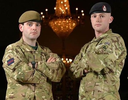 Captain John Scarlett, from the Coldstream Guards, and Lance Corporal Stephen Shaw, from the Royal Army Medical Corps