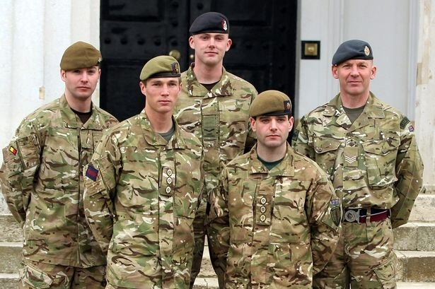 Honours: Lance Corporal Lawrence Kayser, Captain Michael Dobbin, Lance Corporal Stephen Shaw, Captain John Scarlett and Sergeant Roy Geddes