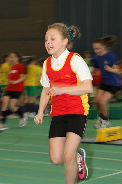 Norden Community School taking part in the Sports Hall Athletics