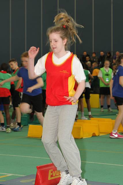 Norden Community School taking part in the Sports Hall Athletics