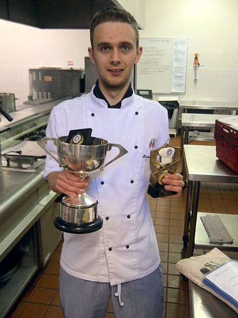 Michael Lord, 18, winner of the North West Commis Chef of the Year Competition (Eric Walker Cup)