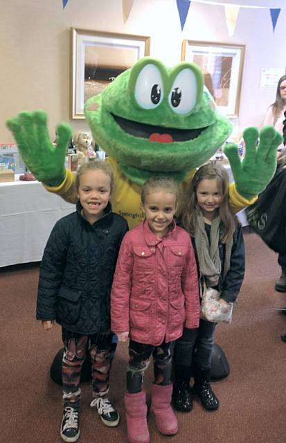 Springy and children at the Springhill Hospice Spring Fair 