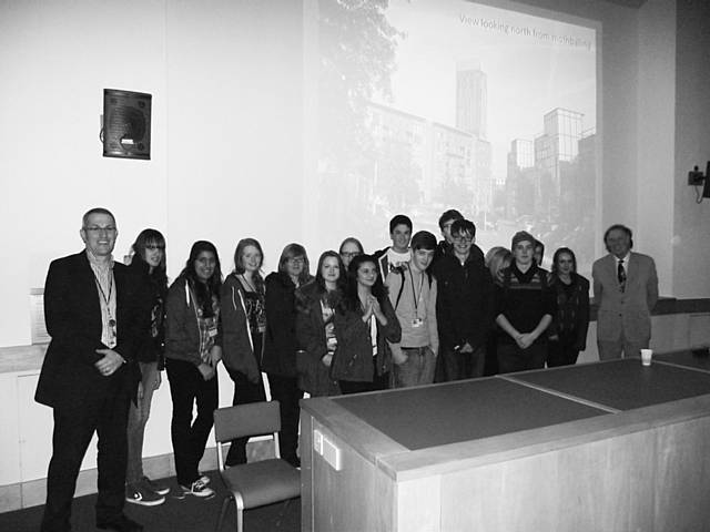 A Level Geography students from Rochdale Sixth Form College at a Manchester Geographical Association lecture at the University of Manchester