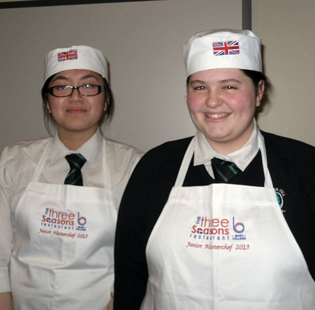 Judith Yung and Georgie Terry who finish fourth in the Masterchef Competition